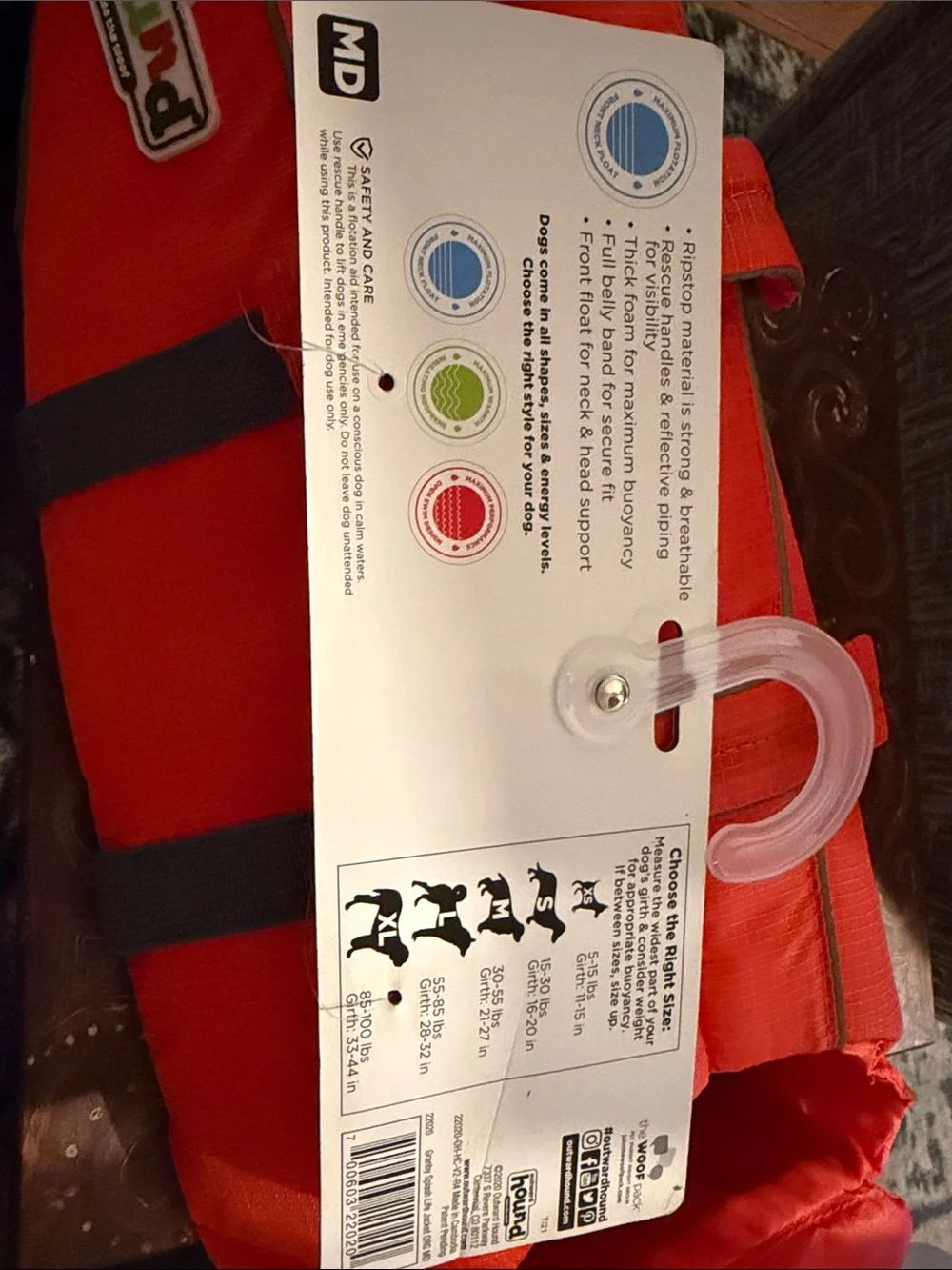 Outward Hound medium dog’s life jacket